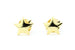 Real Gold-Plated Star Stud Earrings