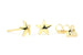 Real Gold-Plated Star Stud Earrings