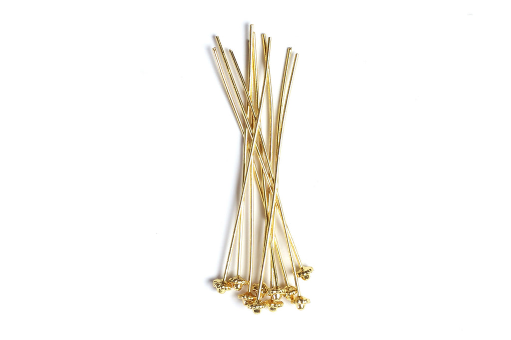 Kerrie Berrie Decorative Gold Head Pins for Jewellery Making