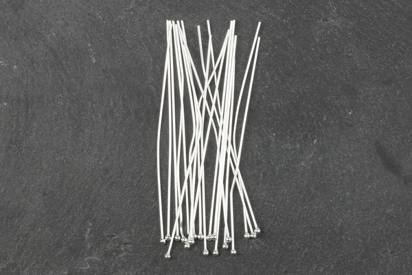 Kerrie Berrie Silver Head Pins for Jewellery Making