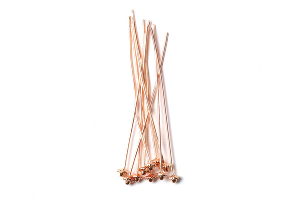Kerrie Berrie Rose Gold Head Pins for Jewellery Making