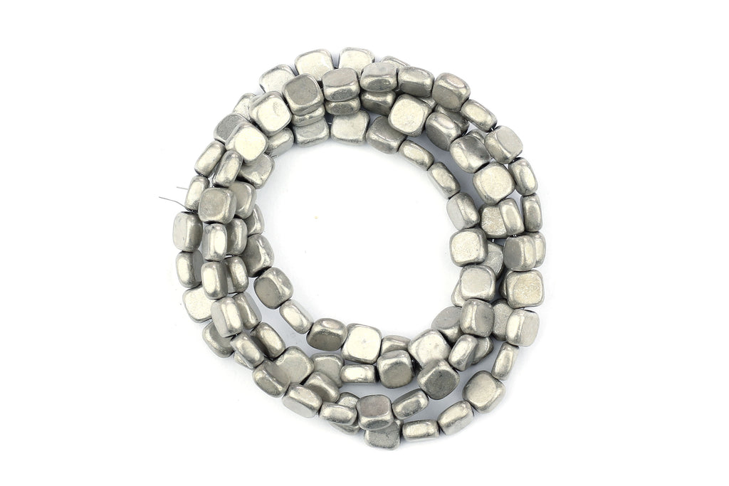 Matte Silver Hematite Beads – 4mm (Approx. 100 beads)