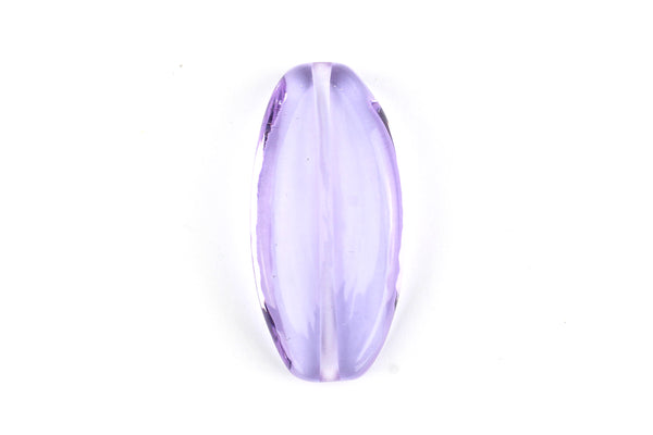 Lilac Handmade Czech Glass Lampwork Bead – 30mm x 15mm