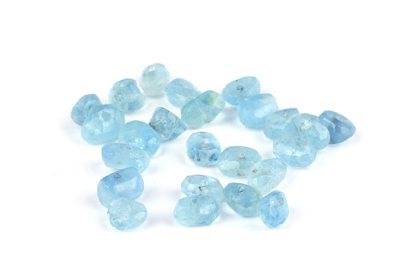 Kerrie Berrie Semi Precious Aquamarine Loose Beads for Jewellery Making