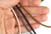 Woven Leather Cord (Plaited) 3mm for Jewellery Making