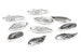 Silver Leaf Charm – 25mm x 13mm