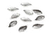 Silver Leaf Charm – 25mm x 13mm