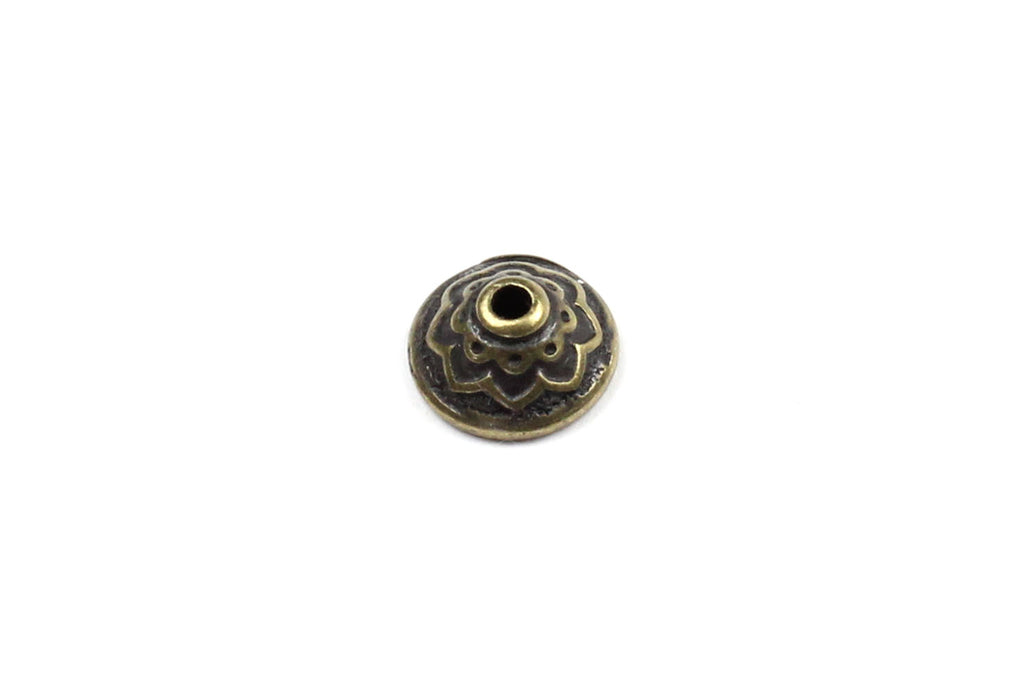 Brass Tierracast Lotus Bead Cap