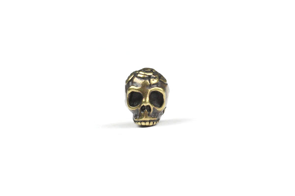 Brass Tierracast Skull Charm