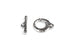 Silver-Plated Tierracast Toggle Clasp