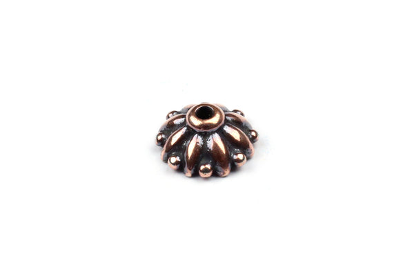 Copper Tierracast Dharma Bead Cap - 10mm