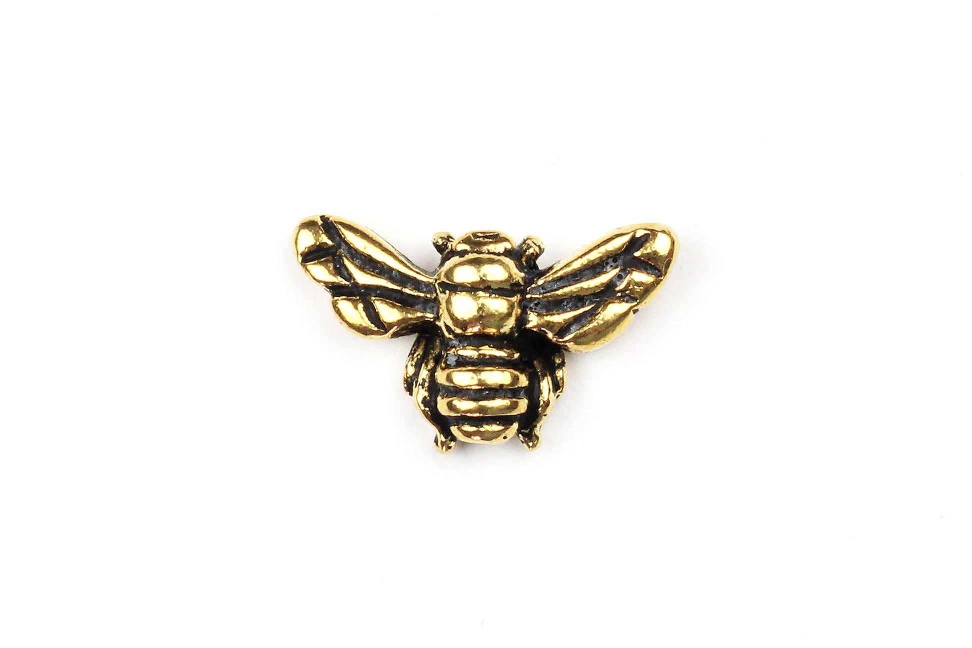 Gold Tierracast Bee Bead KerrieBerrie Beads Jewellery