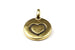 Gold Tierracast Heart Charm