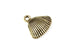 Gold Tierracast Scallop Shell Charm