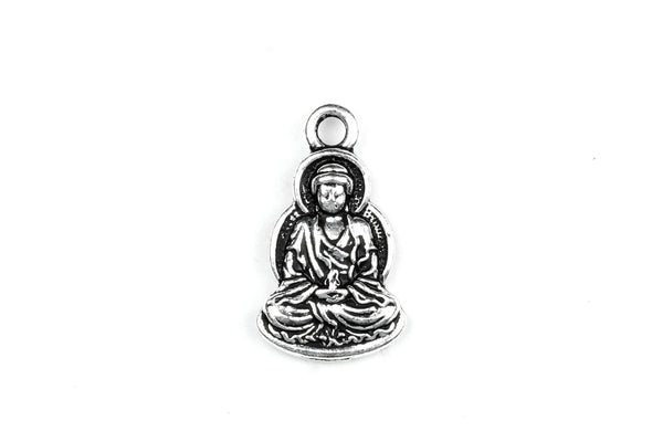 Silver Tierracast Buddha Charm