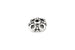 Silver Tierracast Clover Bead Cap - 9.25mm