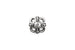 Silver Tierracast Clover Bead Cap - 9.25mm