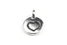 Silver Tierracast Heart Charm