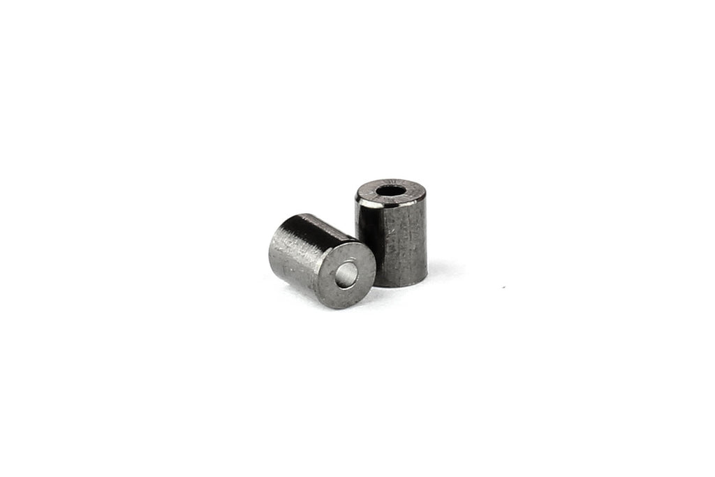 Gunmetal / Black Bell End Closer Cord Ends – 5mm x 4mm (10 pcs)