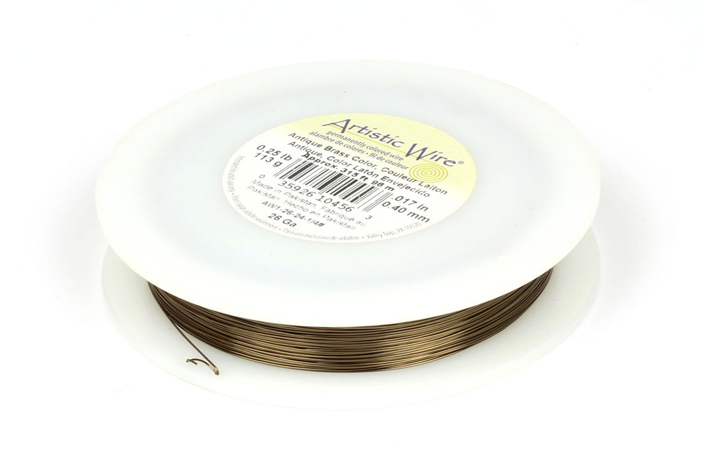 Kerrie Berrie Jewellery Making Wire Jewellery Supplies Bulk Antique Brass Wire 26 GA