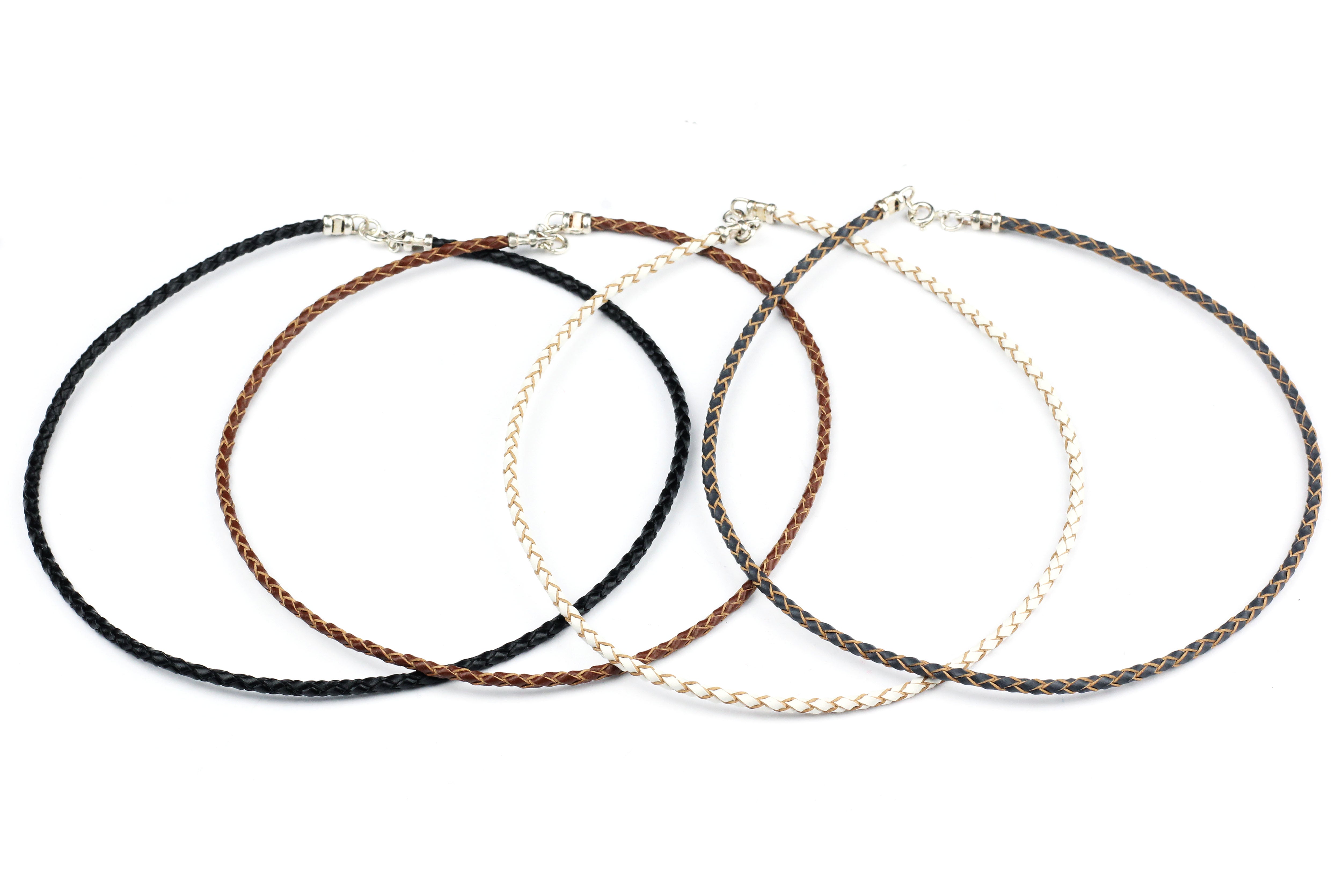 White store leather necklace