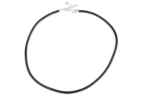 TierraCast Ball Chain 2.4mm with Connector Surgical Stainless Steel Black  Plated (30 Length)