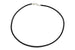 Black Leather Cord Necklace w/ Sterling Silver (Choice of 16", 18" or 20")