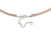 Natural Tan Smooth Leather Cord Necklace w/ Sterling Silver (Choice of 16", 18" or 20")