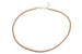 Natural Tan Smooth Leather Cord Necklace w/ Sterling Silver (Choice of 16", 18" or 20")
