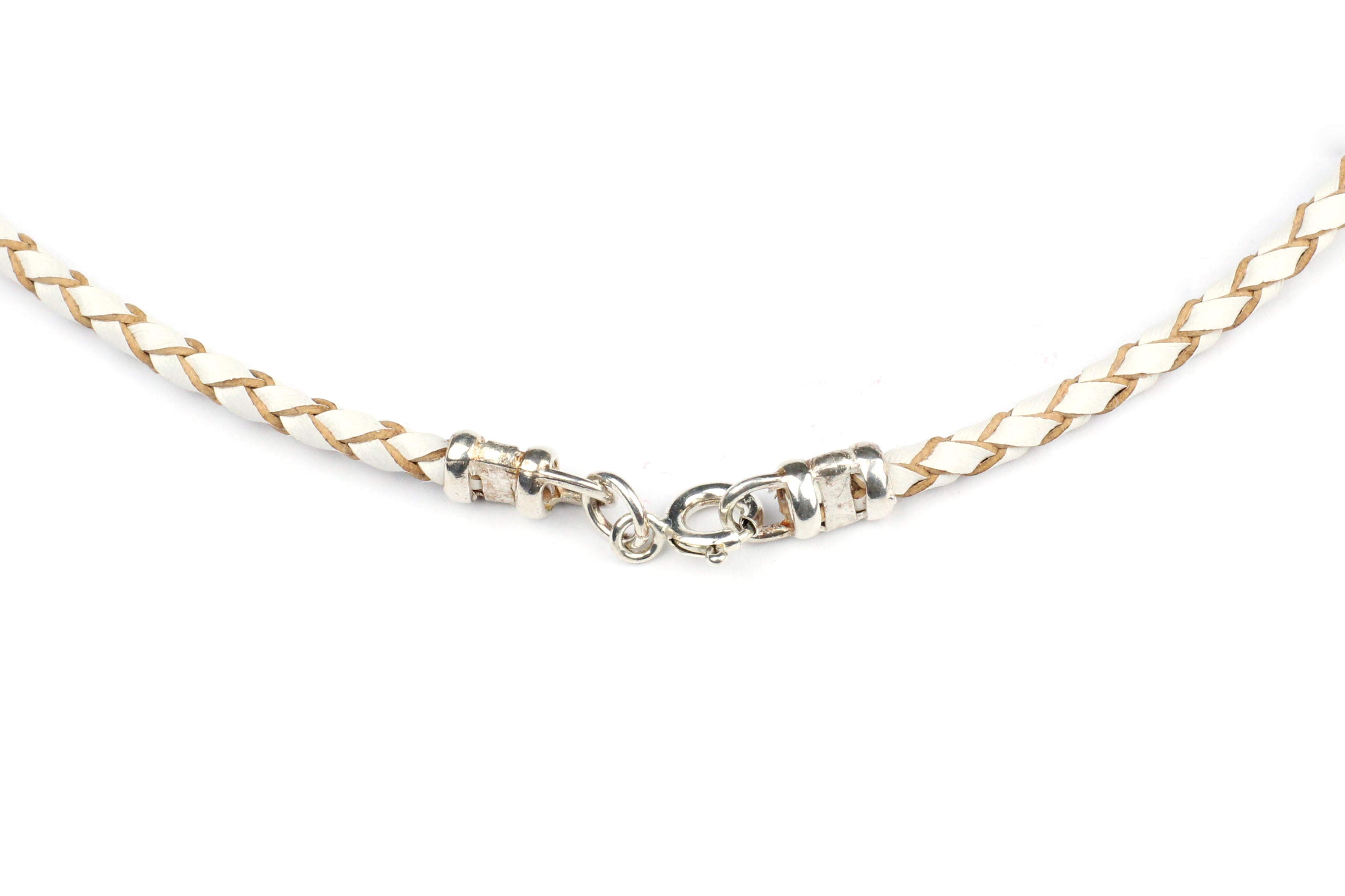 White leather necklace new arrivals