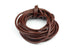 3mm Real Leather Cord in Natural Brown For Jewellery Making