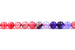 Kerrie Berrie UK Genuine Agate Bead Strand for Jewellery Making in Purple and Pink