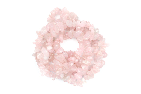 Rose Quartz 'Chip' Beads – Average 5mm x 8mm