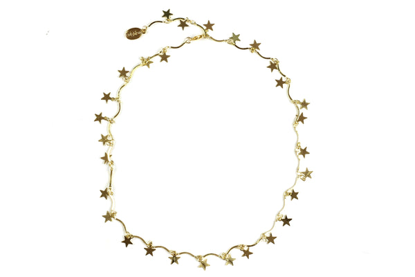 Kerrie Berrie Gold Star Necklace Choker
