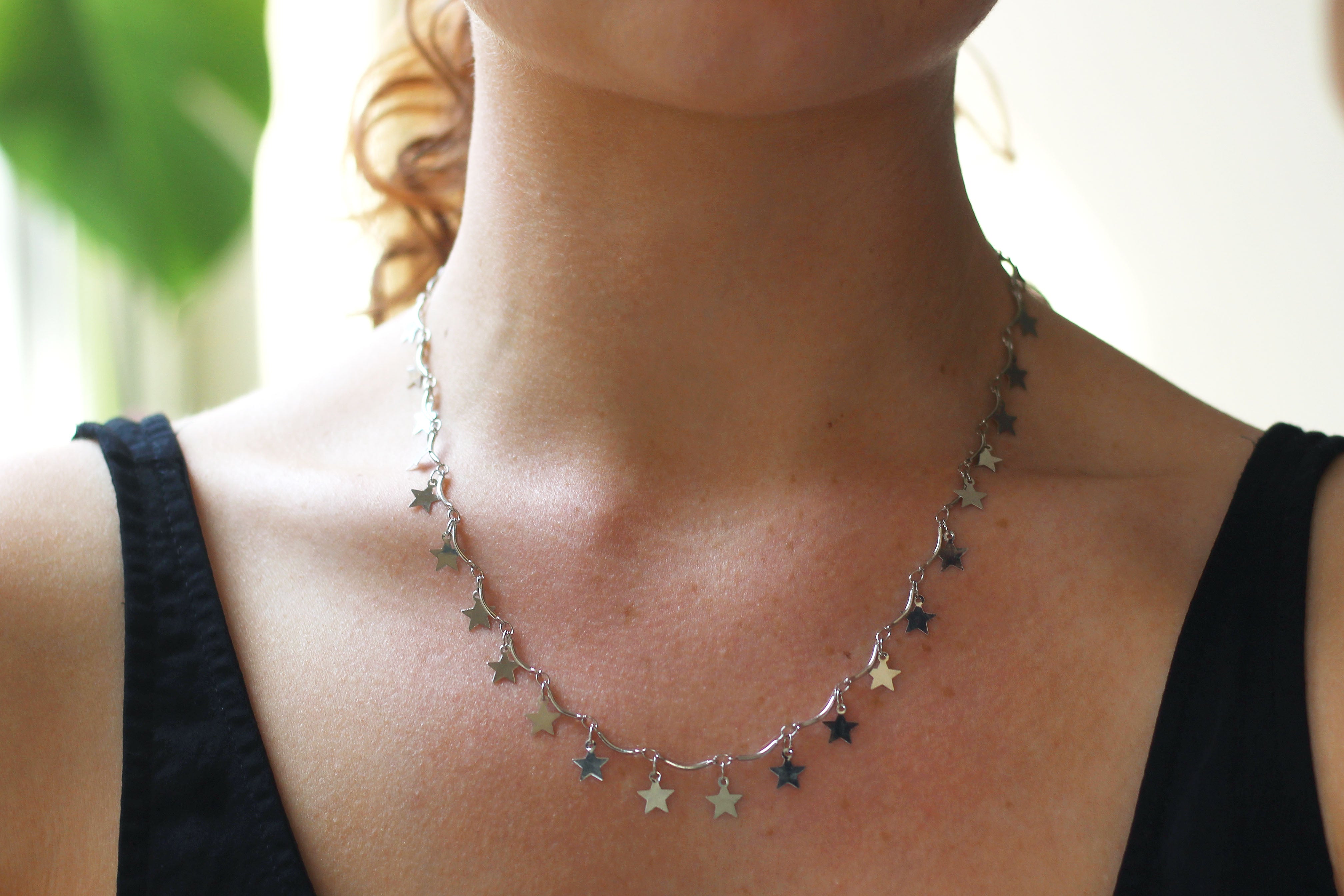 Silver Star Necklace KerrieBerrie Beads Jewellery