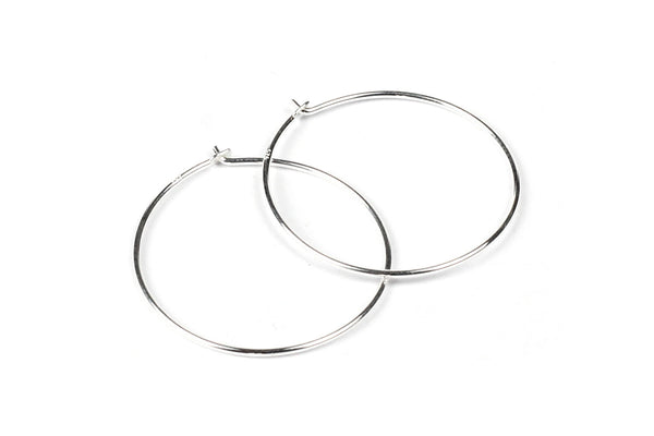 Sterling Silver Beading Hoops for Beading and Jewellery Making