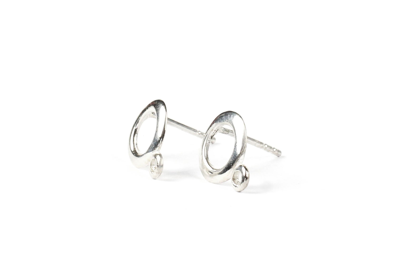 Silver sales earring post