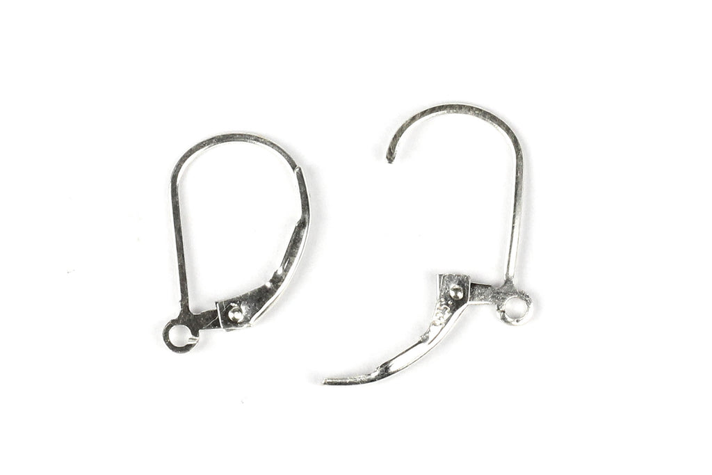 Sterling Silver Safety Catch Ear Wires for Jewellery Making