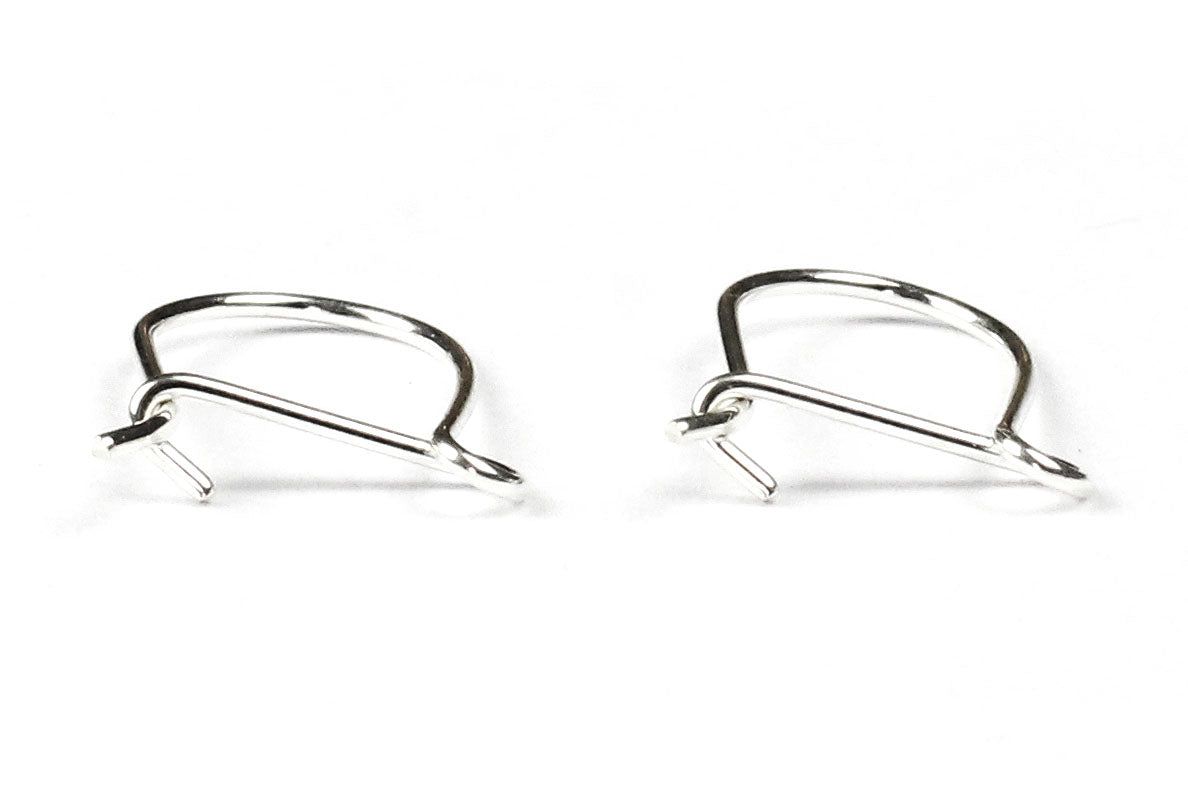 Sterling silver kidney ear wires on sale