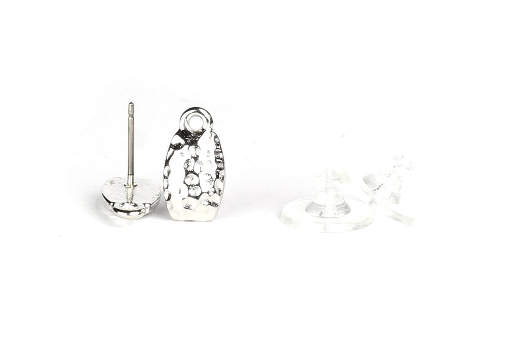 Kerrie Berrie Silver Decorative Studs with Loop