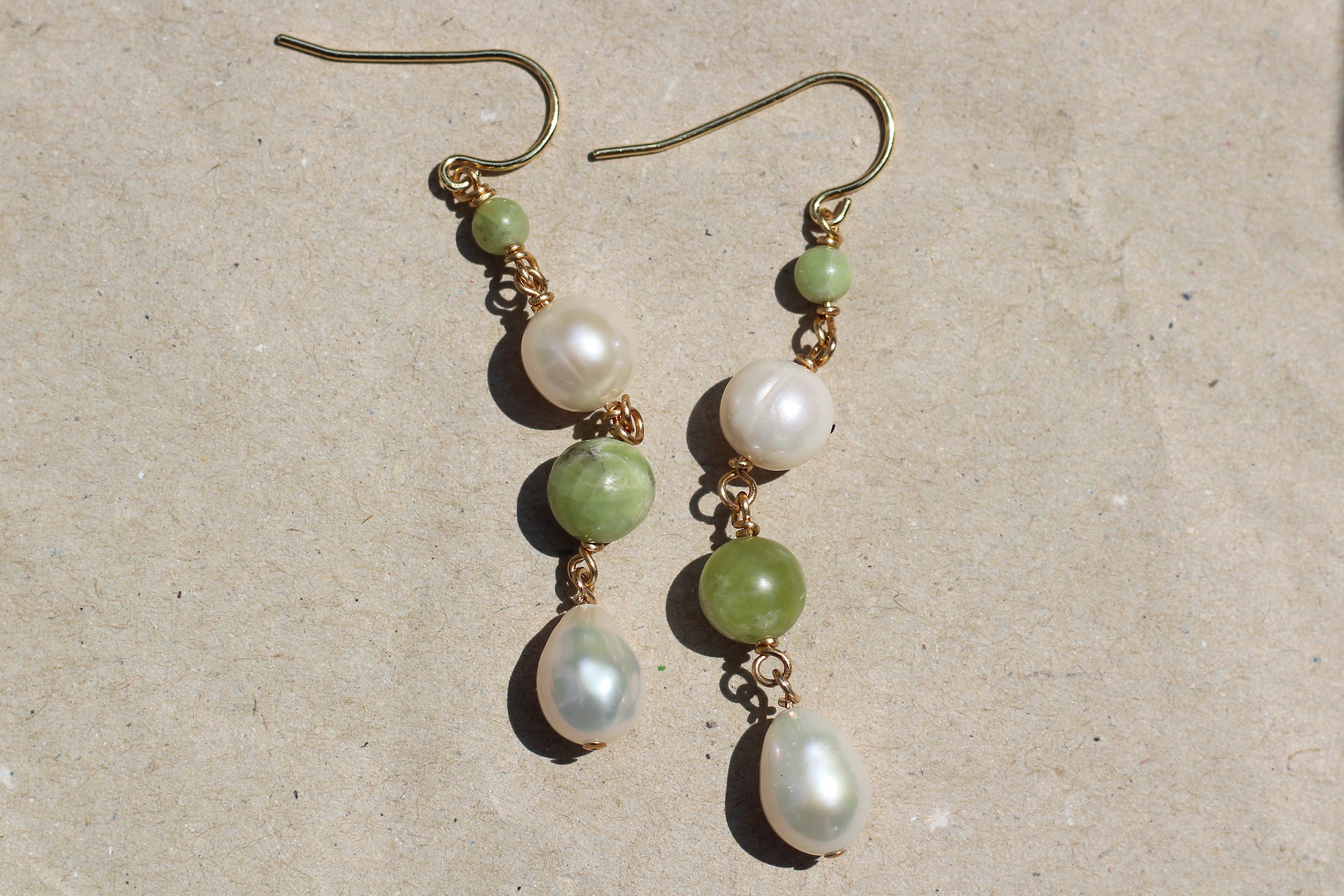 handmade ＊ classical pearl earring set