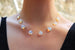 Silver Opalite Floating Necklace