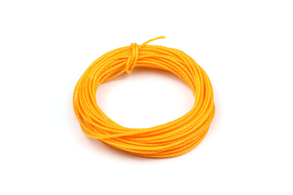 Yellow Waxed Cotton for Beading and Jewellery Making - 0.8mm (5 metres)