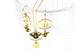 Gold-Plated Bee & Citrine Necklace and Earrings Gift Set