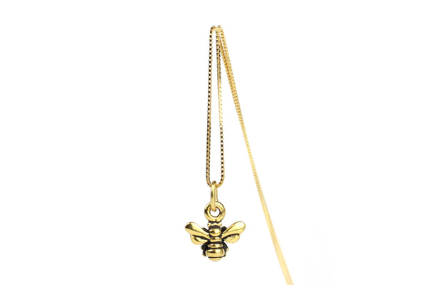 Gold-Plated Bee Necklace – 16-inch