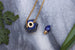 Kerrie Berrie Lapis Lazuli Perfume Bottle Necklace with Gold Plated Chain