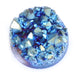 Druzy Crystal Silver Wire-wrapped Ring – CHOICE OF COLOURS