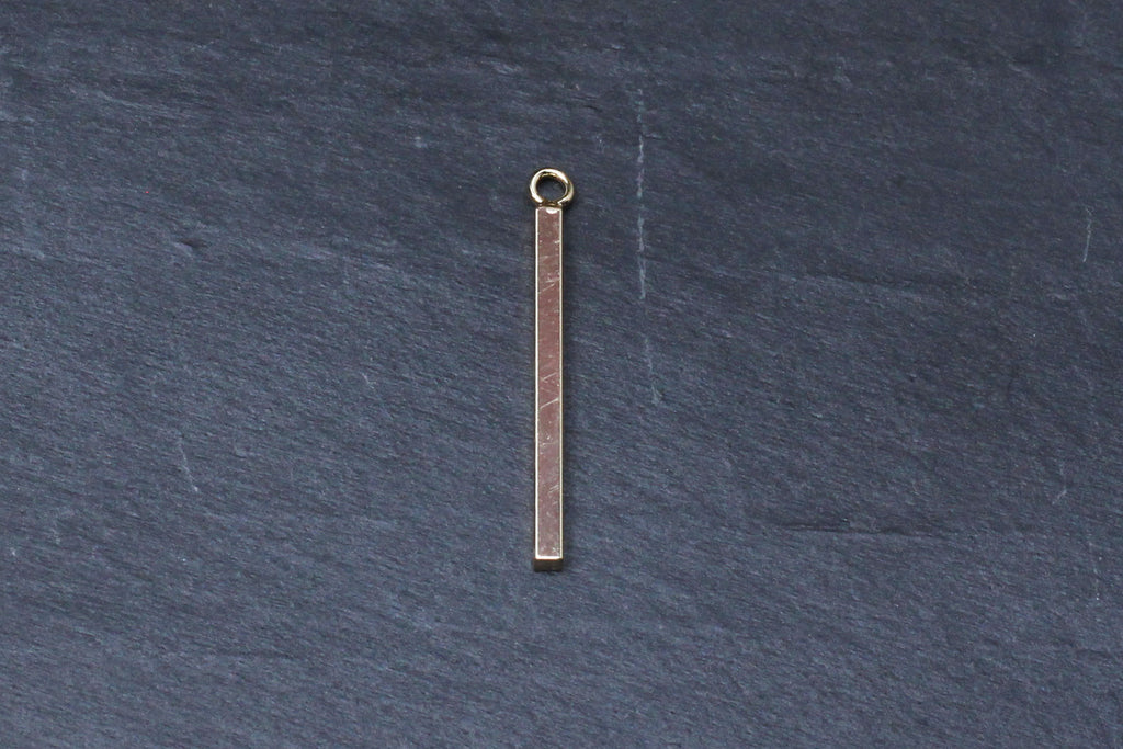 Kerrie Berrie Brass Gold-Plated Bar Minimal Charm Pendant