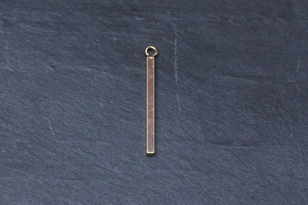 Kerrie Berrie Brass Gold-Plated Bar Minimal Charm Pendant