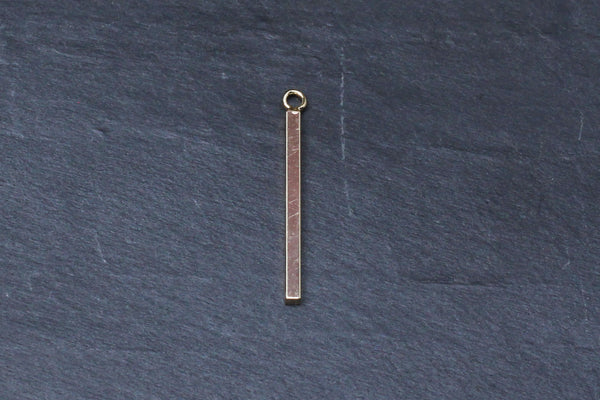 Kerrie Berrie Brass Gold-Plated Bar Minimal Charm Pendant